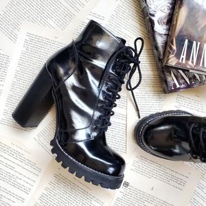 JEFFREY CAMPBELL Legion Leather Heeled Boots
